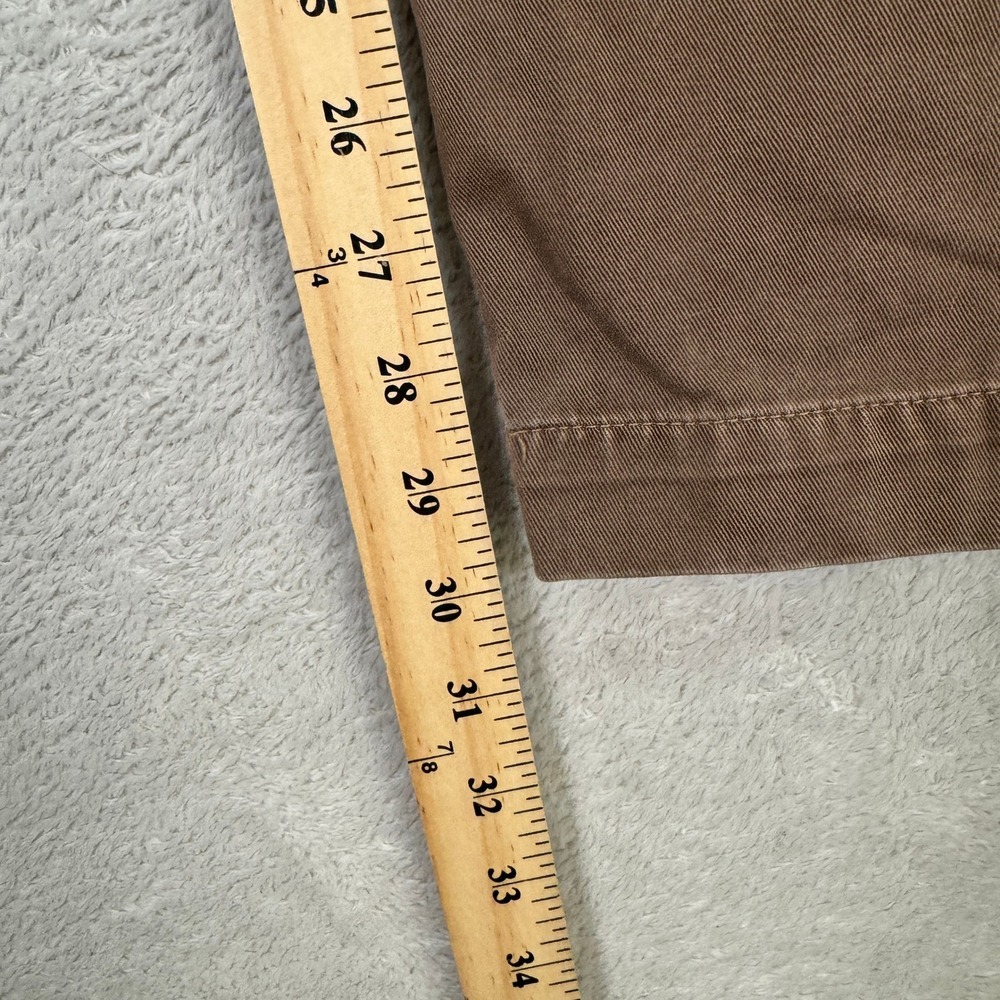 VINTAGE Polo Ralph Lauren Mens 34x30 Slim Straight Fit Chino Pants Brown Work - Picture 12 of 12